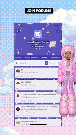 Скачать взломанную Everskies: Virtual Dress up [Много денег] MOD apk на Андроид