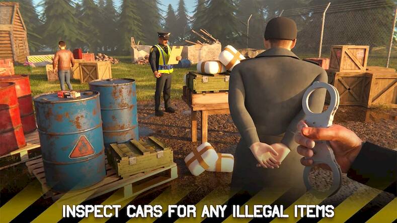 Скачать взломанную Игра в полицию пограничного па [Много денег] MOD apk на Андроид
