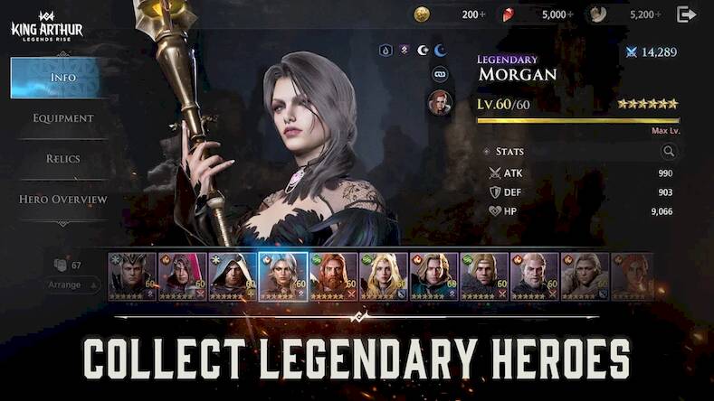 Скачать взломанную King Arthur: Legends Rise [Много денег] MOD apk на Андроид