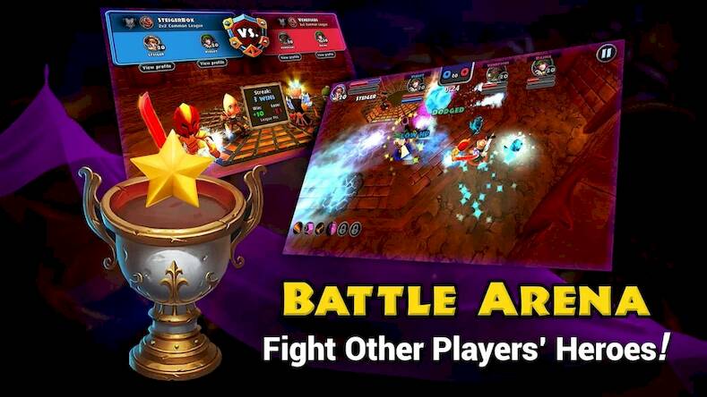 Скачать взломанную Dungeon Quest [Много денег] MOD apk на Андроид
