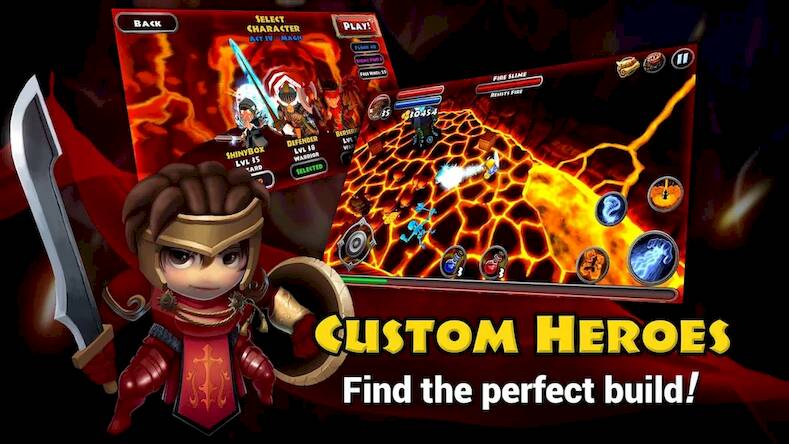 Скачать взломанную Dungeon Quest [Много денег] MOD apk на Андроид
