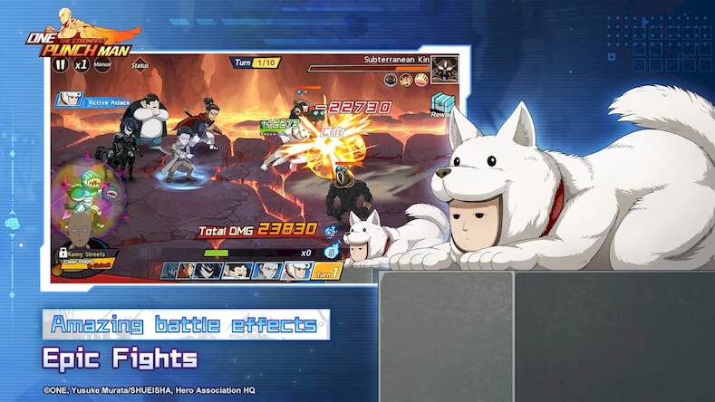Скачать взломанную ONE PUNCH MAN: The Strongest [Много монет] MOD apk на Андроид
