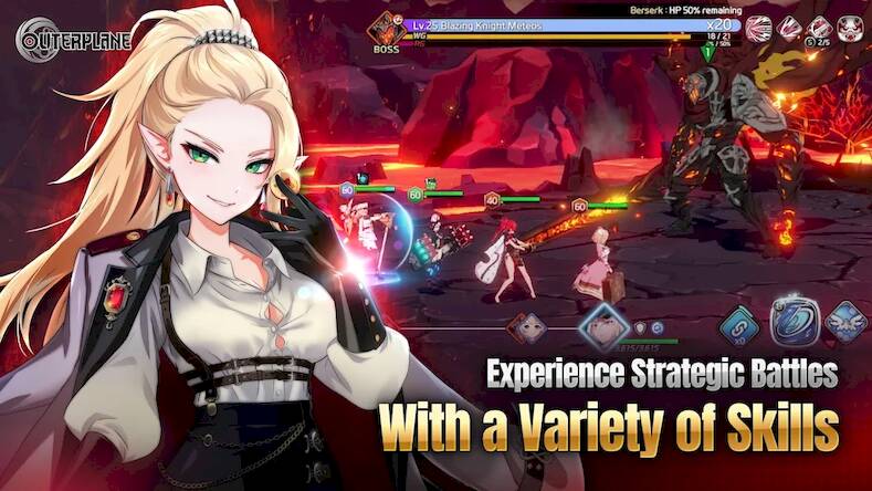 Скачать взломанную OUTERPLANE - Strategy Anime [Мод меню] MOD apk на Андроид