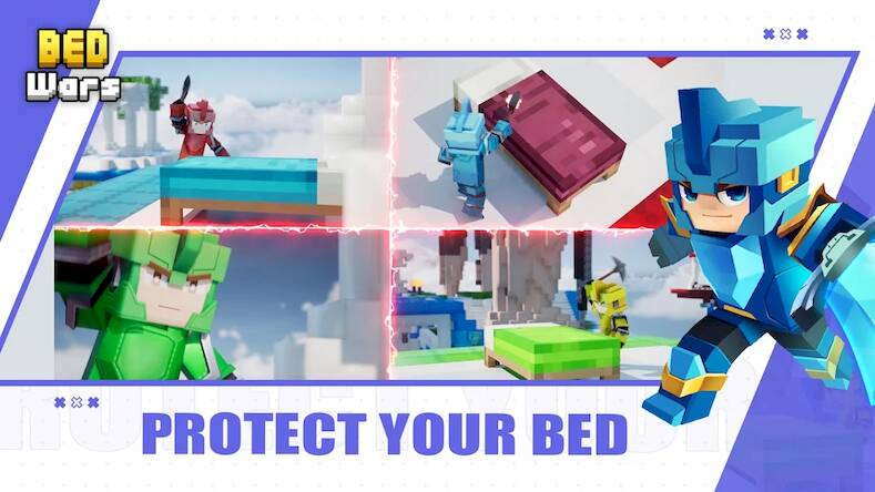 Скачать взломанную Garena Bed Wars [Бесплатные покупки] MOD apk на Андроид