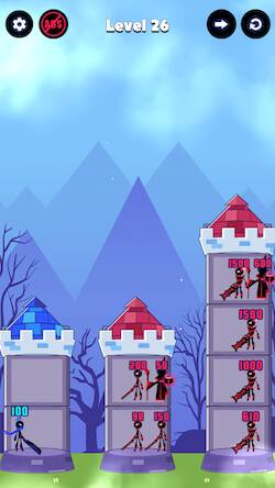 Скачать взломанную Hero Castle War: Tower Attack [Много денег] MOD apk на Андроид