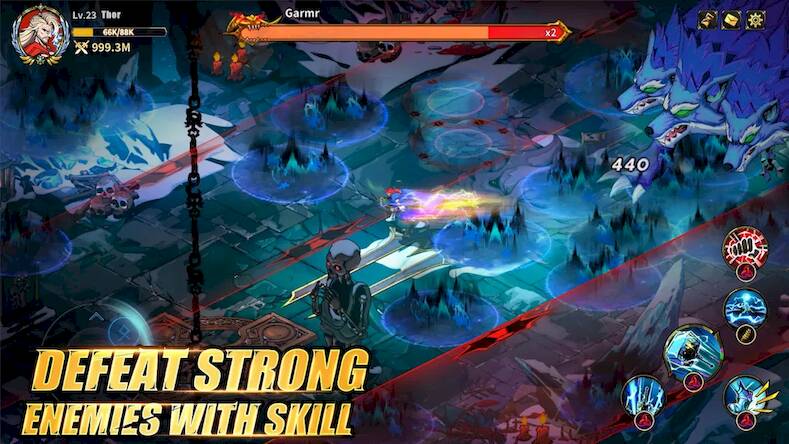 Скачать взломанную Myth: Gods of Asgard [Бесплатные покупки] MOD apk на Андроид
