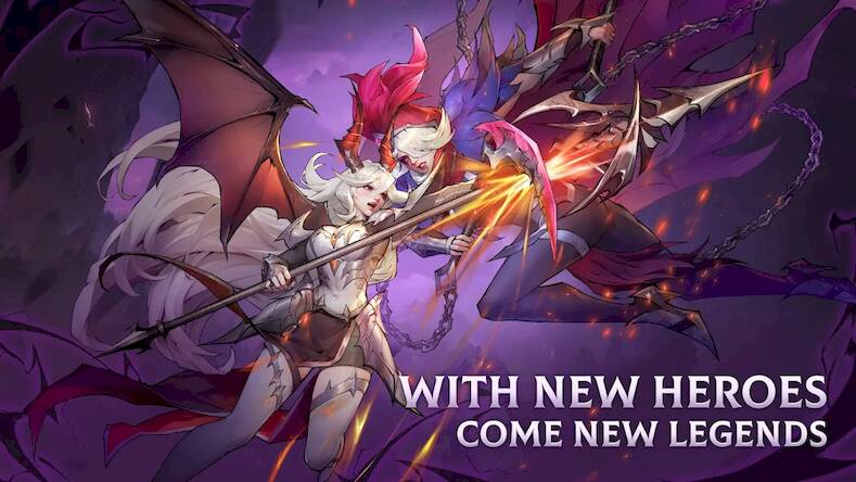Скачать взломанную Omniheroes [Много денег] MOD apk на Андроид