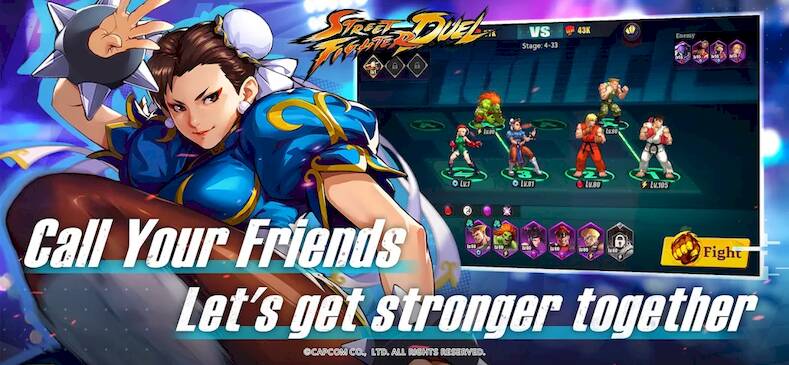 Скачать взломанную Street Fighter Duel - Idle RPG [Мод меню] MOD apk на Андроид