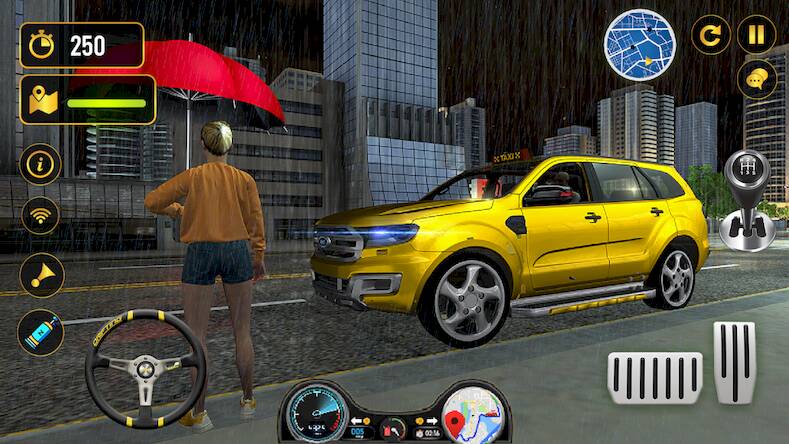 Скачать взломанную такси автомобиль Водитель 3d [Мод меню] MOD apk на Андроид