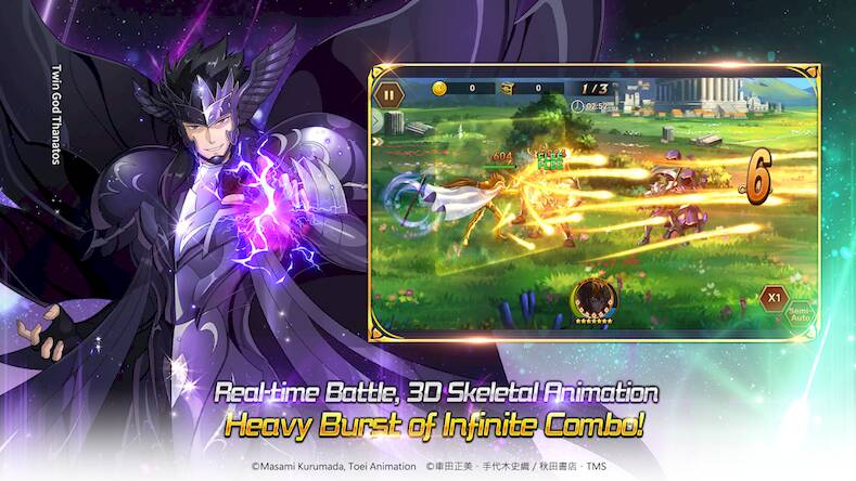 Скачать взломанную Saint Seiya: Galaxy Spirits [Много монет] MOD apk на Андроид