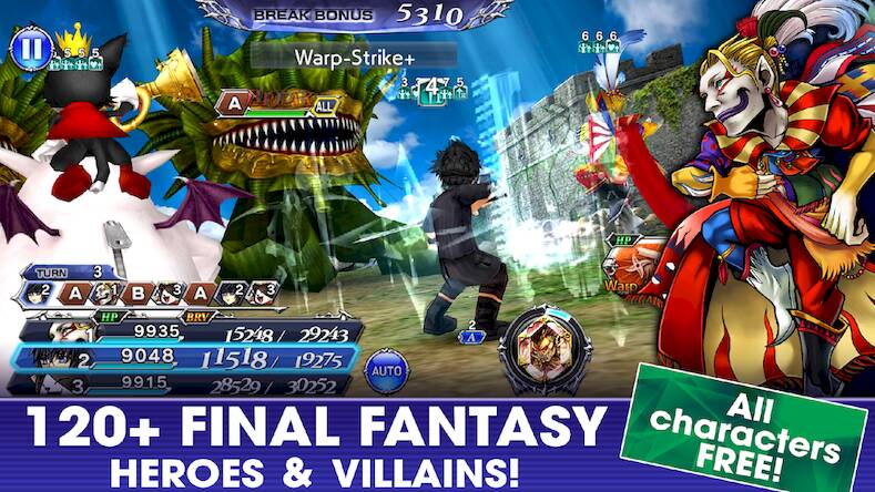 Скачать взломанную DISSIDIA FINAL FANTASY OO [Бесплатные покупки] MOD apk на Андроид