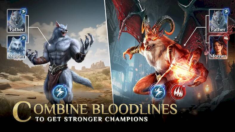 Скачать взломанную Bloodline: Heroes of Lithas [Мод меню] MOD apk на Андроид