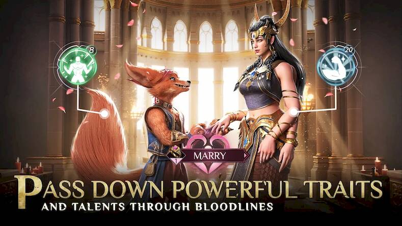 Скачать взломанную Bloodline: Heroes of Lithas [Мод меню] MOD apk на Андроид