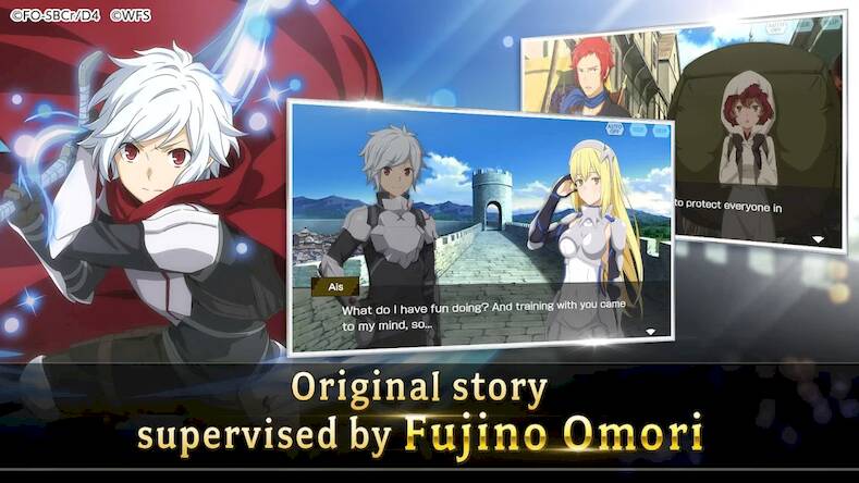 Скачать взломанную DanMachi - MEMORIA FREESE [Бесплатные покупки] MOD apk на Андроид
