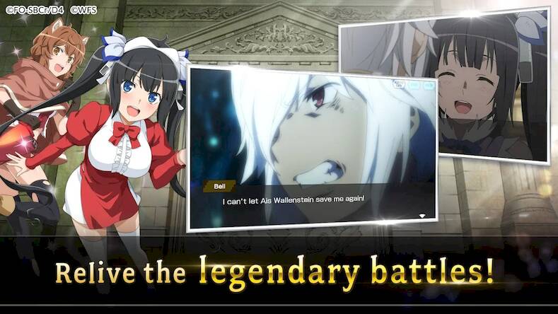 Скачать взломанную DanMachi - MEMORIA FREESE [Бесплатные покупки] MOD apk на Андроид
