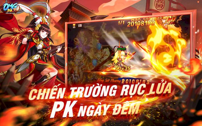 Скачать взломанную OMG 3Q - Đấu tướng Tam Quốc [Мод меню] MOD apk на Андроид