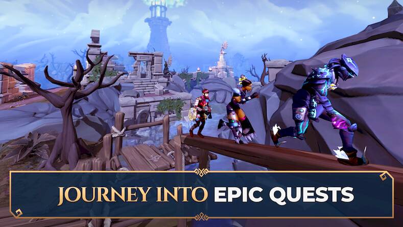 Скачать взломанную RuneScape - Fantasy MMORPG [Много монет] MOD apk на Андроид