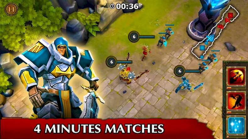 Скачать взломанную Legendary Heroes MOBA Offline [Много монет] MOD apk на Андроид