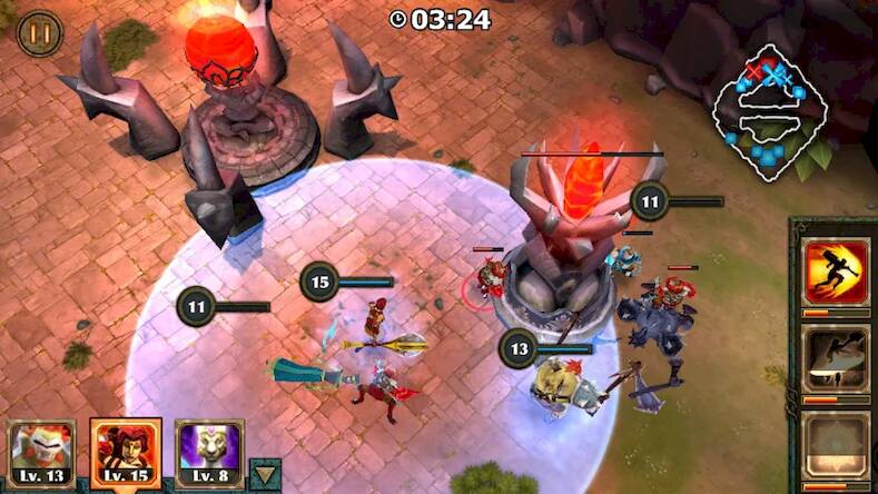 Скачать взломанную Legendary Heroes MOBA Offline [Много монет] MOD apk на Андроид