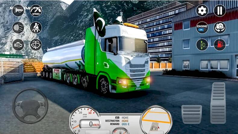 Скачать взломанную Euro Cargo Truck Simulator Pro [Много денег] MOD apk на Андроид