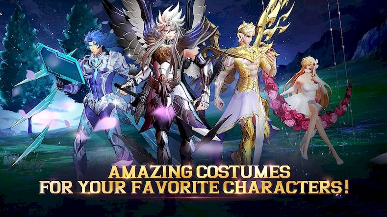 Скачать взломанную Saint Seiya : Awakening [Бесплатные покупки] MOD apk на Андроид