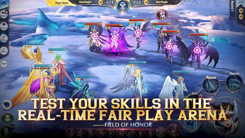 Скачать взломанную Saint Seiya : Awakening [Бесплатные покупки] MOD apk на Андроид