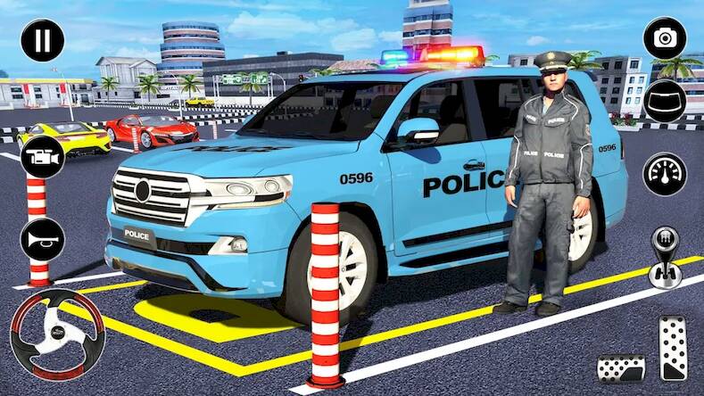 Скачать взломанную стоянка полиция машина игры [Мод меню] MOD apk на Андроид