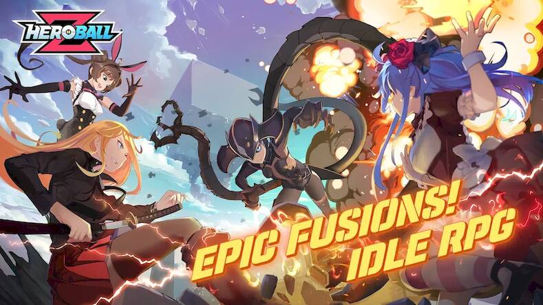 Скачать взломанную Hero Ball Z - Idle RPG [Бесплатные покупки] MOD apk на Андроид