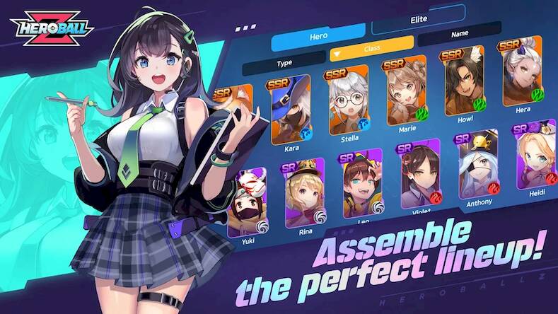 Скачать взломанную Hero Ball Z - Idle RPG [Бесплатные покупки] MOD apk на Андроид