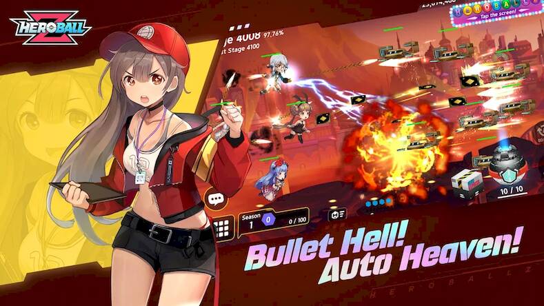 Скачать взломанную Hero Ball Z - Idle RPG [Бесплатные покупки] MOD apk на Андроид