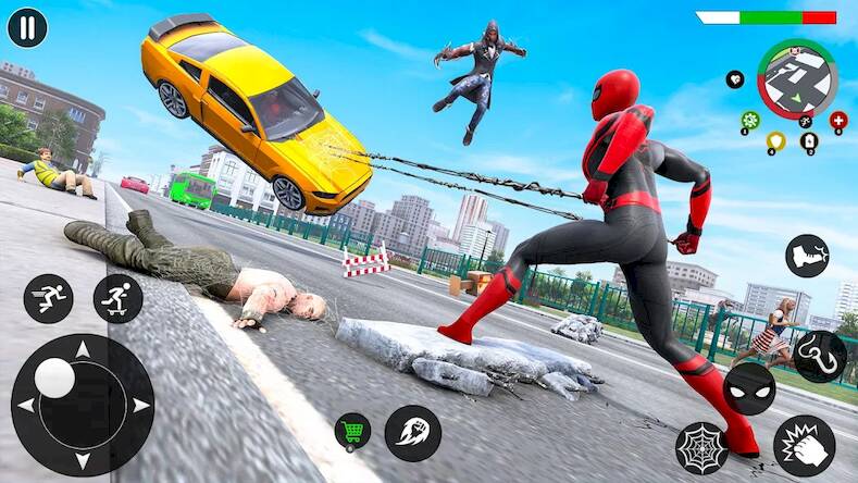 Скачать взломанную Веревочный истребитель пауков [Много денег] MOD apk на Андроид
