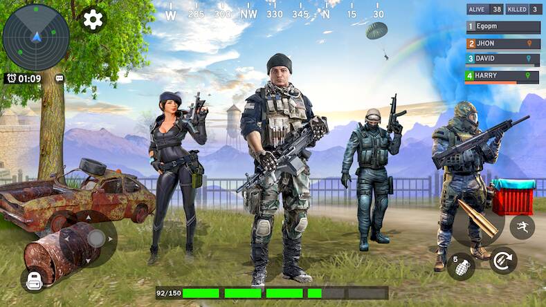 Скачать взломанную Армейский коммандос FPS 3D [Бесплатные покупки] MOD apk на Андроид