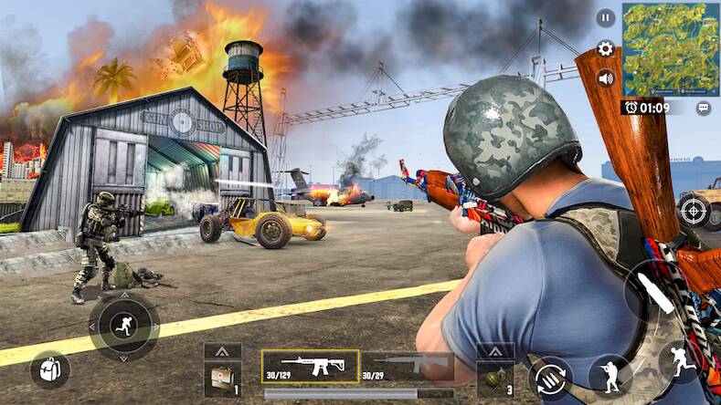 Скачать взломанную Армейский коммандос FPS 3D [Бесплатные покупки] MOD apk на Андроид