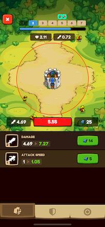 Скачать взломанную Apexlands- idle tower defense [Много монет] MOD apk на Андроид