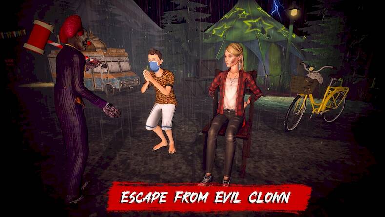 Скачать взломанную Scary Clown Horror Pennywise [Мод меню] MOD apk на Андроид