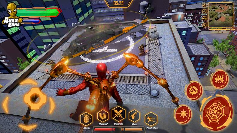 Скачать взломанную Iron Super Hero - Spider Games [Много монет] MOD apk на Андроид