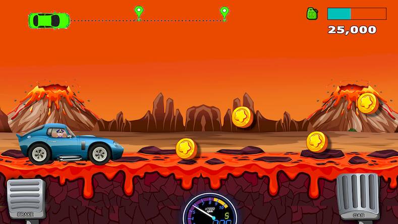 Скачать взломанную Car Driving Hill Racing Game [Много денег] MOD apk на Андроид
