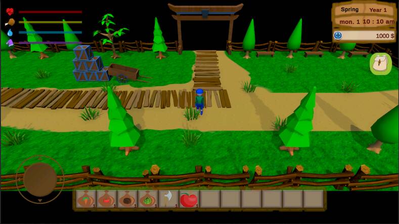 Скачать взломанную Yudharta Farm 3D [Много монет] MOD apk на Андроид