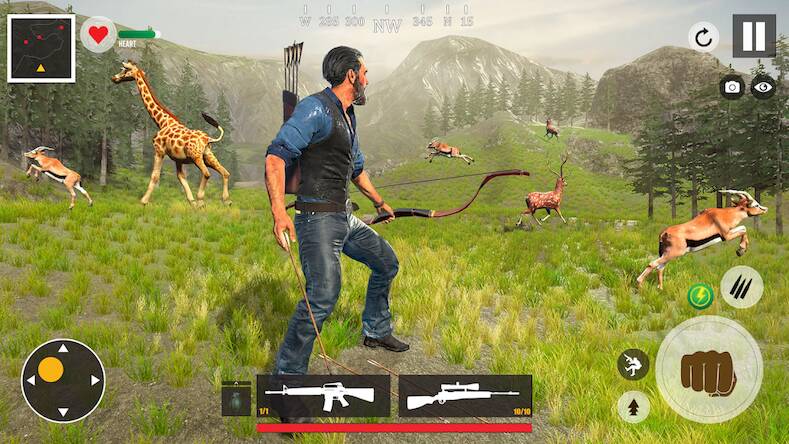Скачать взломанную дикий животные охотник 3д [Много монет] MOD apk на Андроид