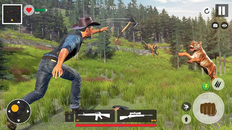 Скачать взломанную дикий животные охотник 3д [Много монет] MOD apk на Андроид