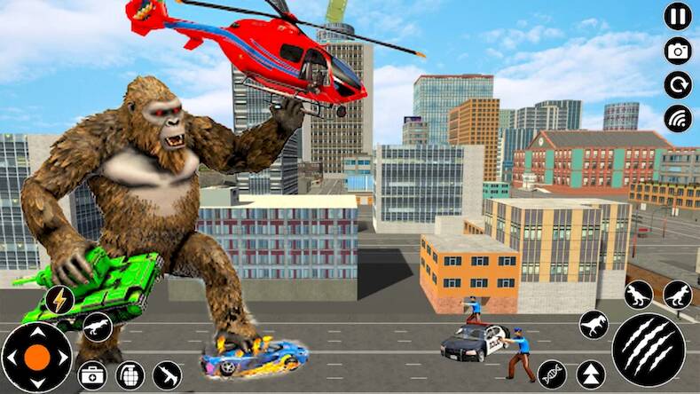 Скачать взломанную Gorilla vs King Kong 3D Games [Много монет] MOD apk на Андроид