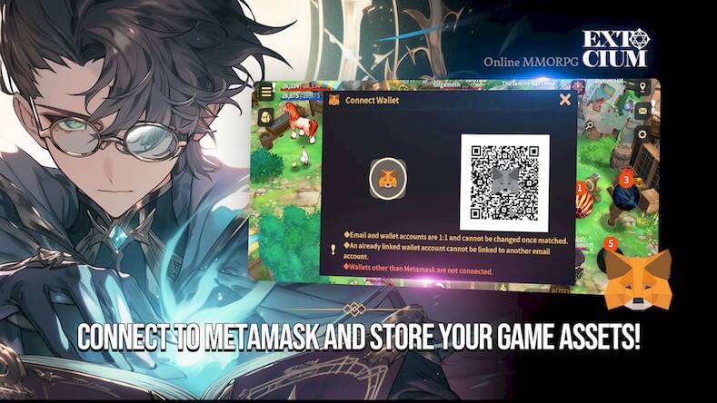 Скачать взломанную EXTOCIUM - NFT, P2E, MMORPG [Мод меню] MOD apk на Андроид