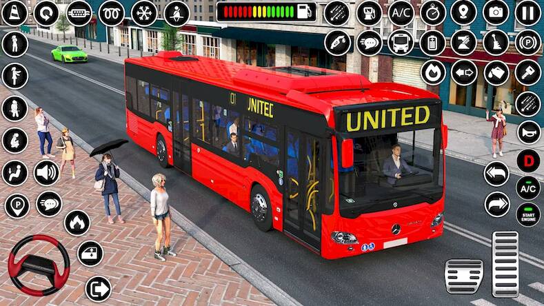 Скачать взломанную Bus Simulator Bus Driving Game [Много монет] MOD apk на Андроид
