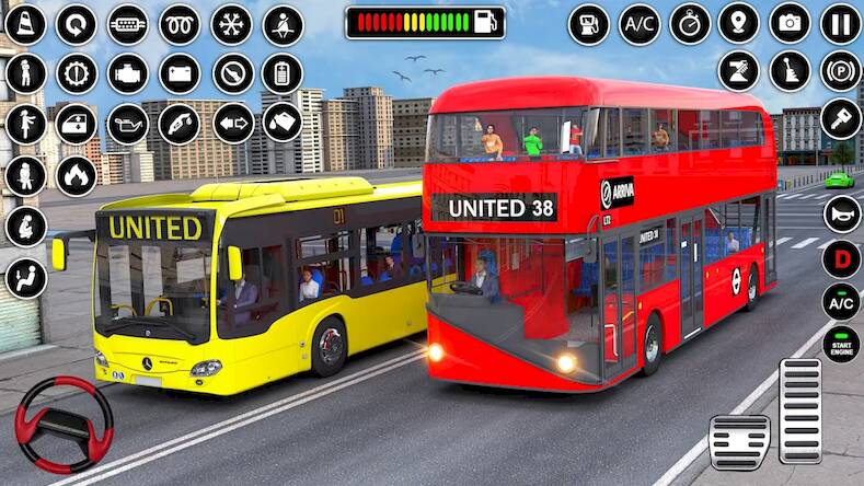 Скачать взломанную Bus Simulator Bus Driving Game [Много монет] MOD apk на Андроид