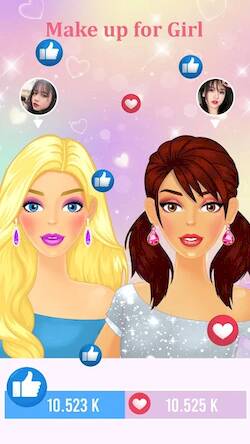 Скачать взломанную Makeup Girl : Salon Game [Мод меню] MOD apk на Андроид