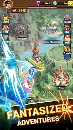 Скачать взломанную Tribalpunk: Idle Hero & Arena [Бесплатные покупки] MOD apk на Андроид