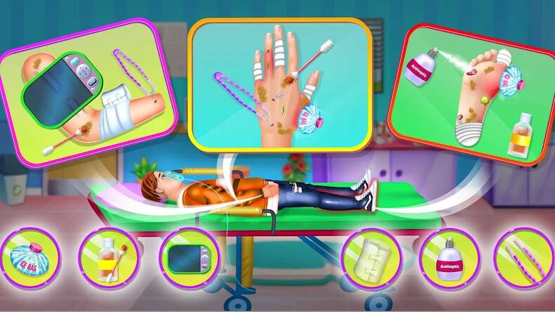 Скачать взломанную Ambulance Rescue Doctor Clinic [Много денег] MOD apk на Андроид