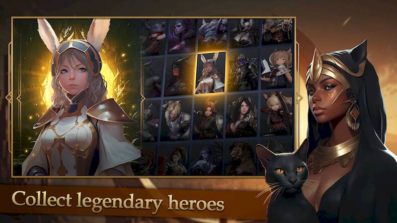 Скачать взломанную Gods Raid : Team Battle RPG [Много денег] MOD apk на Андроид
