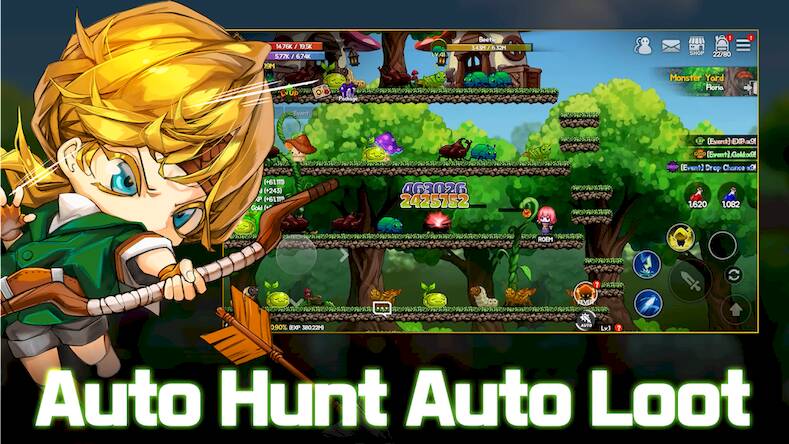 Скачать взломанную Slime Hunter : Wild Impact [Бесплатные покупки] MOD apk на Андроид
