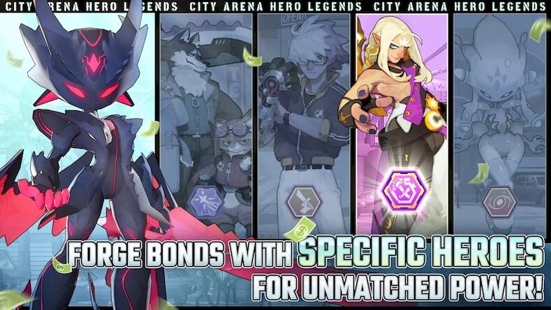 Скачать взломанную City Arena: Hero Legends [Много монет] MOD apk на Андроид
